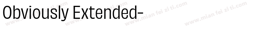 Obviously Extended字体转换